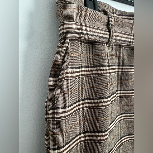 Jules & Leopold Plaid Pencil Skirt in Brown - Picture 3 of 4
